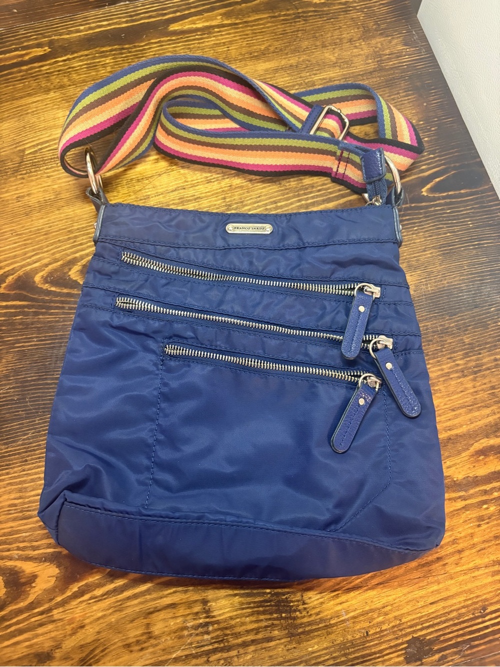 Franco sarto navy blue crossbody purse
